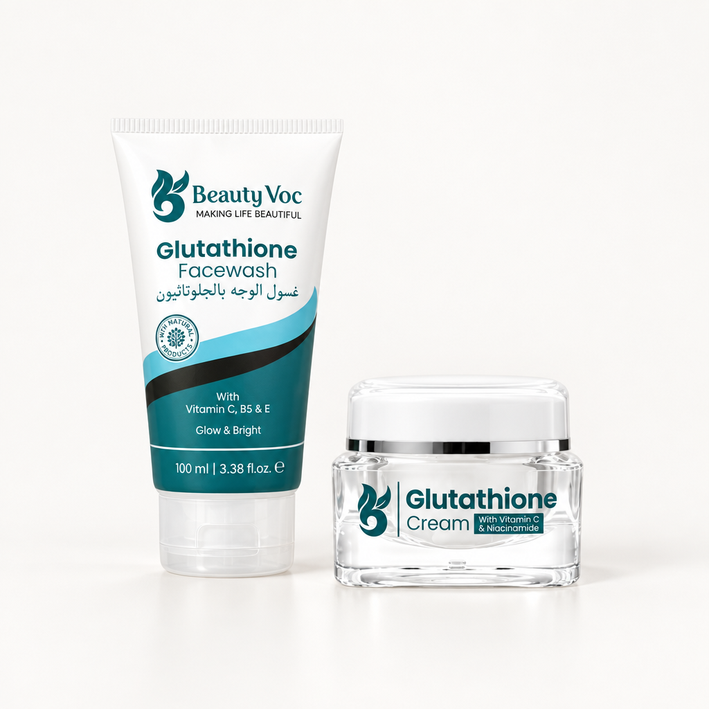 Glutathione Facewash & Whitening Cream Duo Bundle